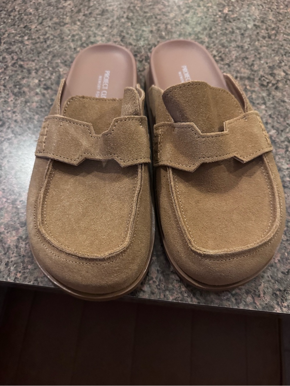 Women’s Suede Slip-On Loafers in Brown